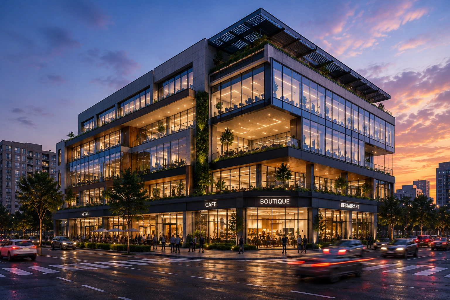 Commercial construction elevation